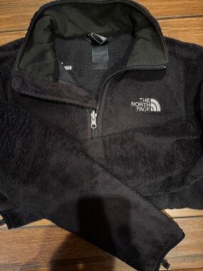The North Face Black Plush Full-Zip Fleece